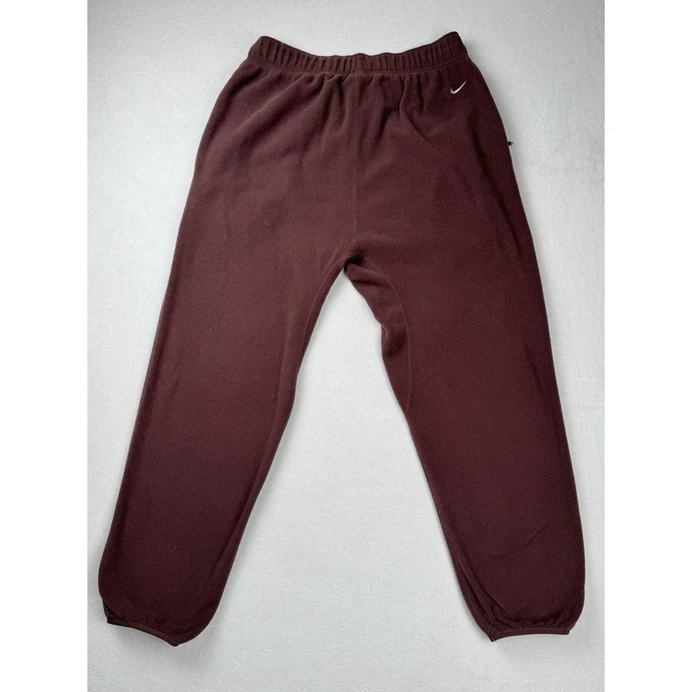 Nike ACG Polartec Fleece Pants CV0658-227 Men's Large Dark Wine Burgundy